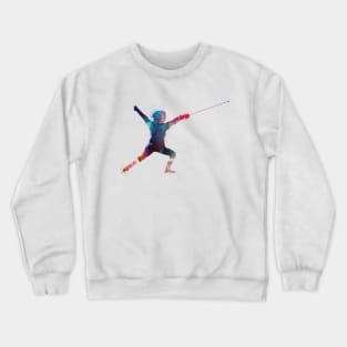 fencing sport art #fencing #sport Crewneck Sweatshirt